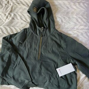 NWT Lululemon Scuba Cropped Hoodie XL/XXL Dark Forest